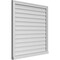 Ekena Millwork Vertical Surface Mount PVC Gable Vent w/ 2"W x 2"H , Brickmould Sill Frame, 38"W x 38"H GVPVE38X3803SN - alternate 3